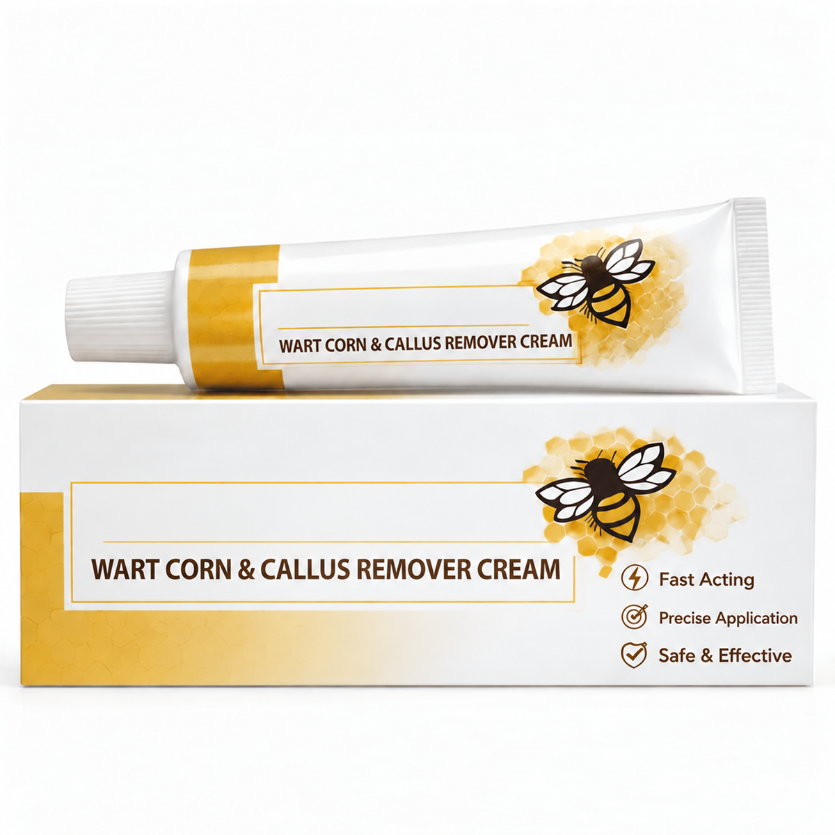 Wart, Corn & Callus Relief Cream — Targeted Daily Care for Rough, Hardened-Looking Skin on Hands & Feet