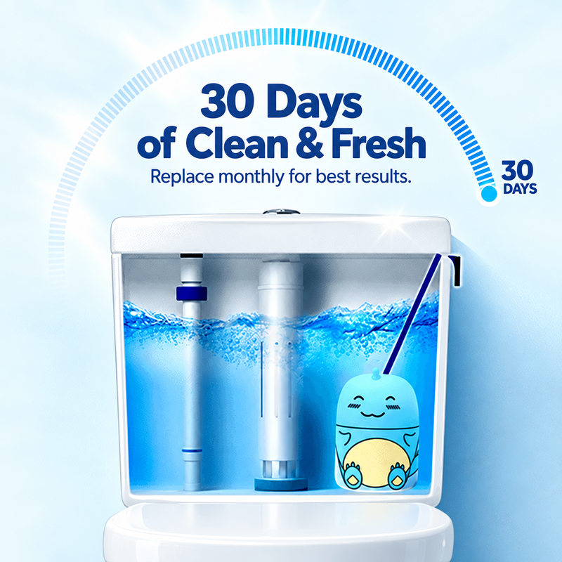 30-Day Toilet Cleaner & Deodorizer for Lasting Freshness