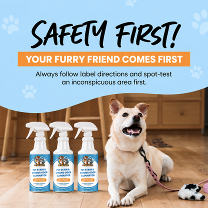Pet Stain & Odor Eliminator for Carpets & Upholstery