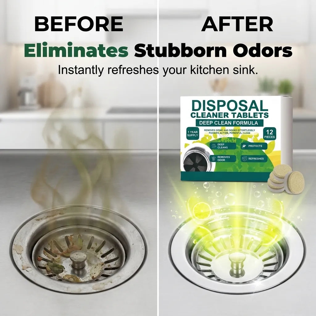 Deep-Clean Garbage Disposal Tablets for Odors & Buildup
