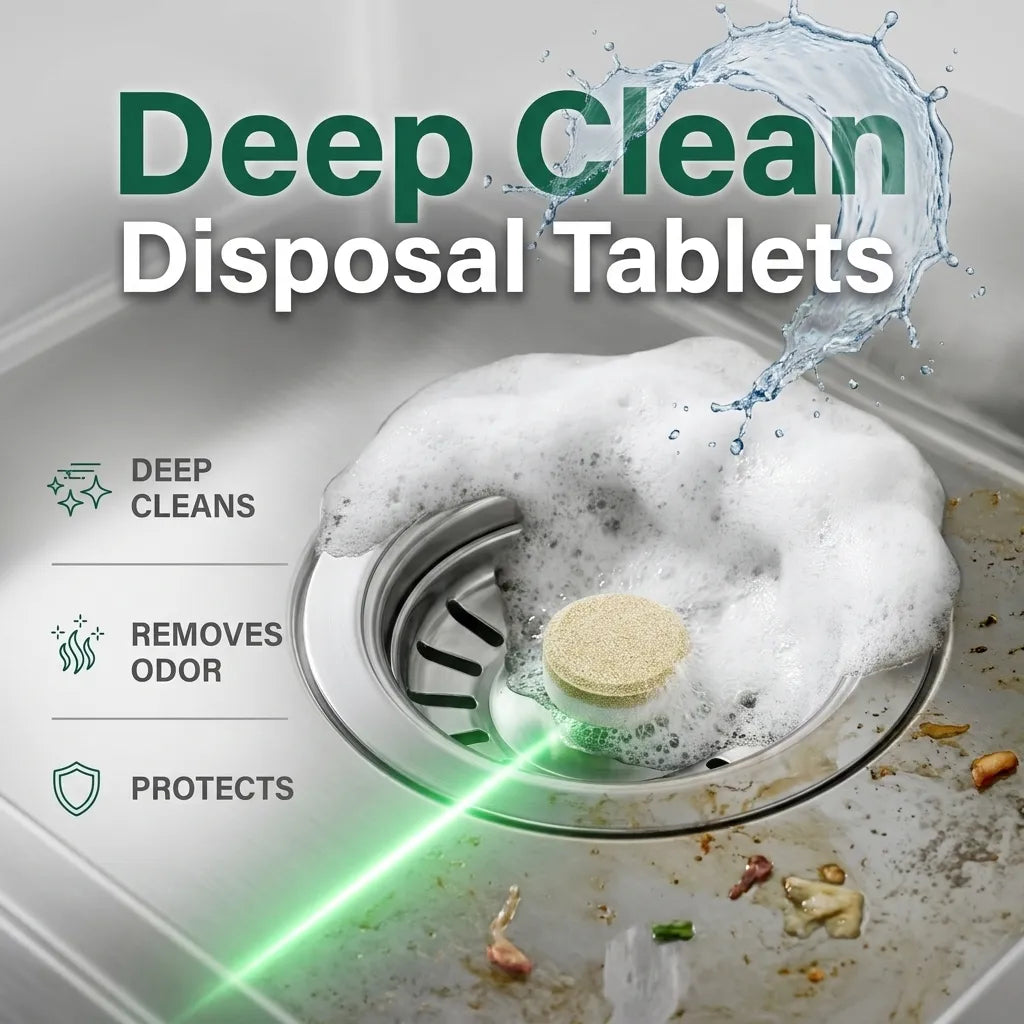 Deep-Clean Garbage Disposal Tablets for Odors & Buildup