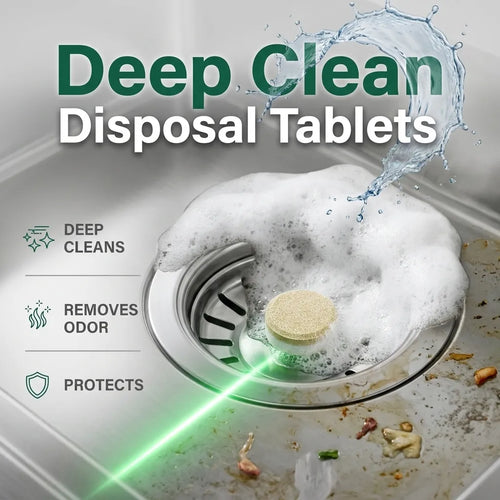Deep-Clean Garbage Disposal Tablets for Odors & Buildup