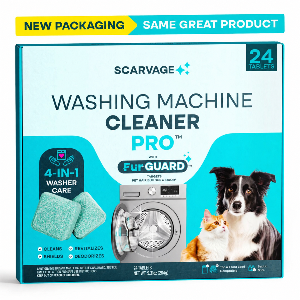 Deep-Clean Washing Machine Cleaner for Odors & Residue