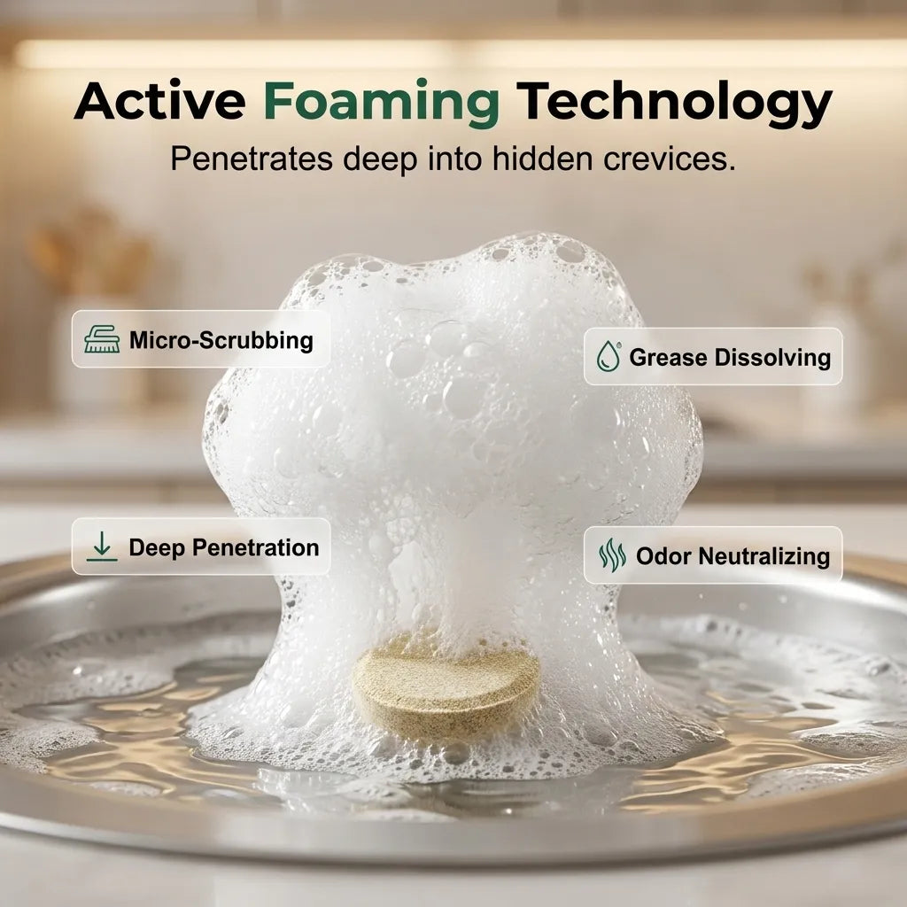 Deep-Clean Garbage Disposal Tablets for Odors & Buildup