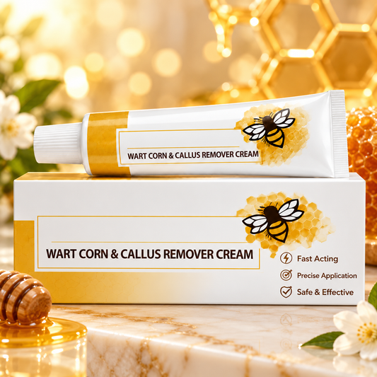 Wart, Corn & Callus Relief Cream — Targeted Daily Care for Rough, Hardened-Looking Skin on Hands & Feet