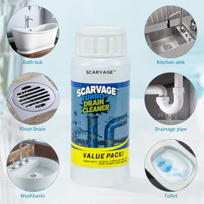 Turbo Drain Cleaner for Grease, Grime & Slow Drains