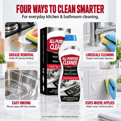 All-Purpose Cleaning Cream for Grease, Grime & Limescale — 200 mL