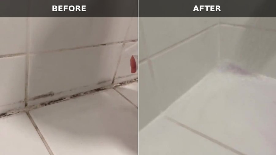 Cleaning demonstration